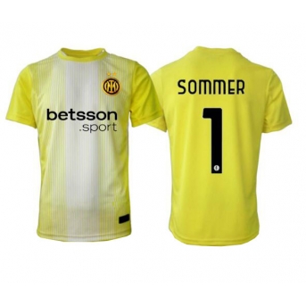 Billige Fotballdrakt Inter Milan Yann Sommer #1 Keeper Replika Bortedrakt 2025-26 Kortermet